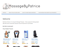 Tablet Screenshot of massagebypatrice.com